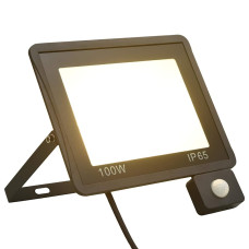 LED reflektor s senzorjem 100 W toplo bel